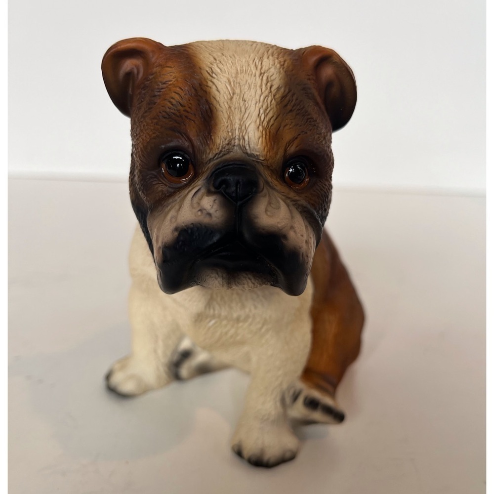 English Bulldog Puppy Hand-painted Figurine by House of Global Art